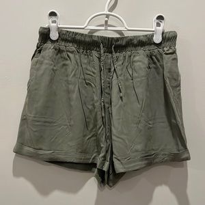 Fabric Shorts, Size M, Sage Green, EUC